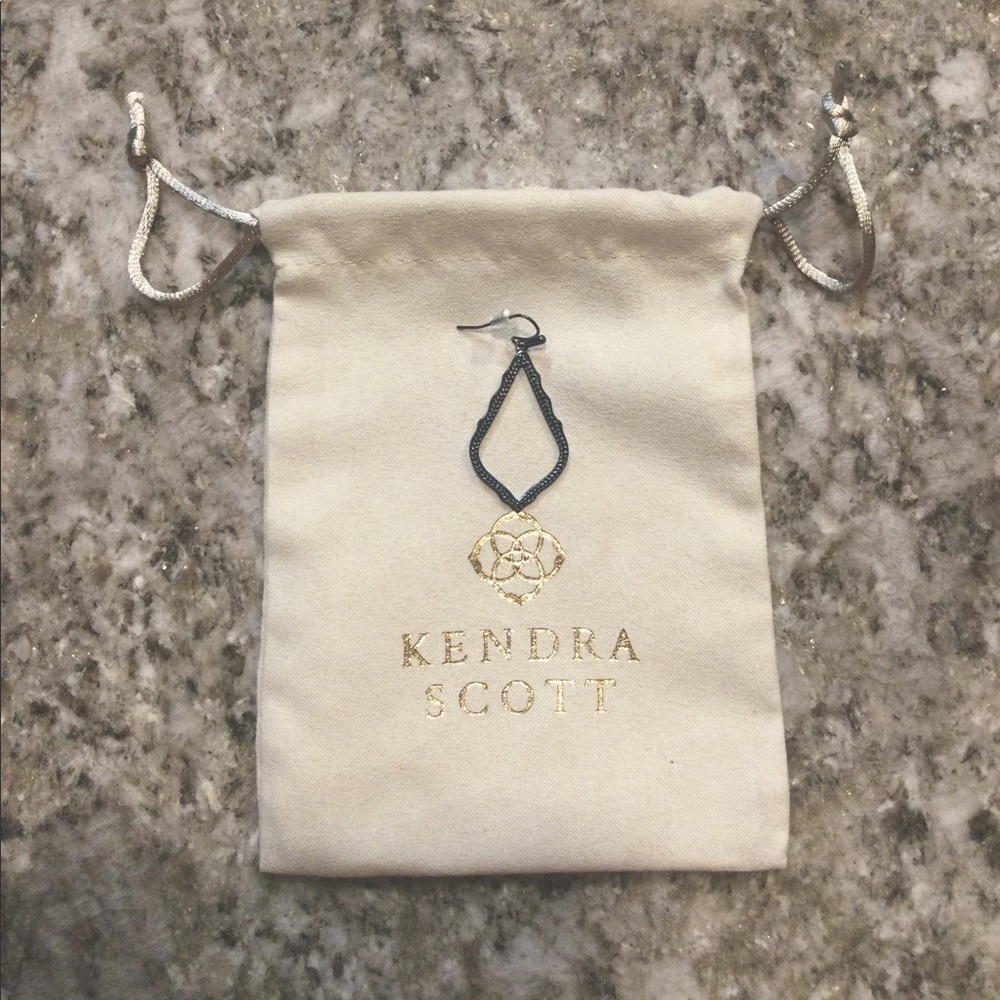 Kendra Scott SINGLE Sophia drop earring in Navy Gunmetal